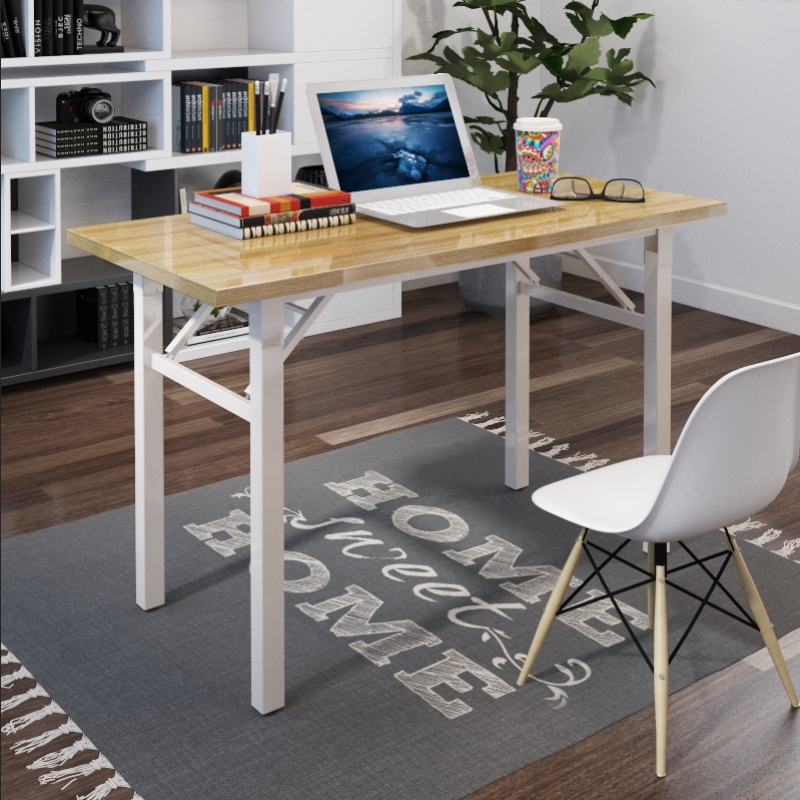 Foldable computer desktop table rental house simple home bedroom long strip rectangular desk desk office rental room