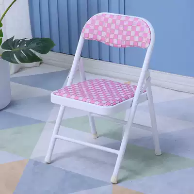 BYUP children's small chair folding children's chair children's learning chair backrest home baby seat portable folding chair