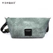 venque Fan Ke Bags Womens shoulder bag Advanced Sense Large Capacity Simple Joker Dumpling Bag Shoulder Bag Mens Tide Brand