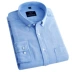 Áo sơ mi nam oxford giản dị dài tay Hàn Quốc Slim trắng tinh khiết cộng với mỡ cực lớn 45 46 47 48 yard