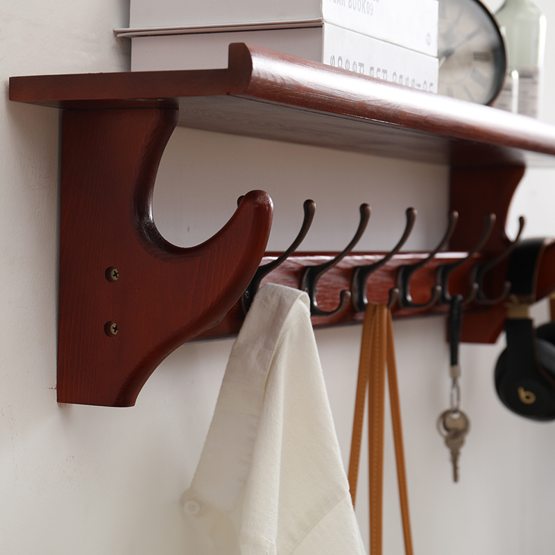 Wall-Mounted Coat Rack, Multifunctional Bedroom Coat Hook, Solid Wood Creative Light Luxury Entryway Hook, Storage Coat Rack Wall-Mounted Coat Rack, Multifunctional Bedroom Coat Hook, Solid Wood Creative Light Luxury Entryway Hook, Storage Coat Rack