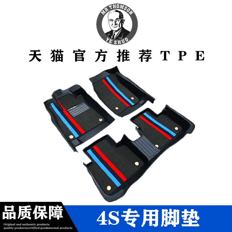 Tpe Car Floor Mats Full Coverage Special Car Interior Wire Loop Foot Mats Carpet 2024 New Floor Mats Car Mats