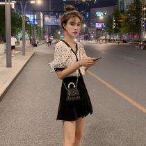 Summer dress 2021 new suit womens half skirt two-piece foreign style French retro small man high summer