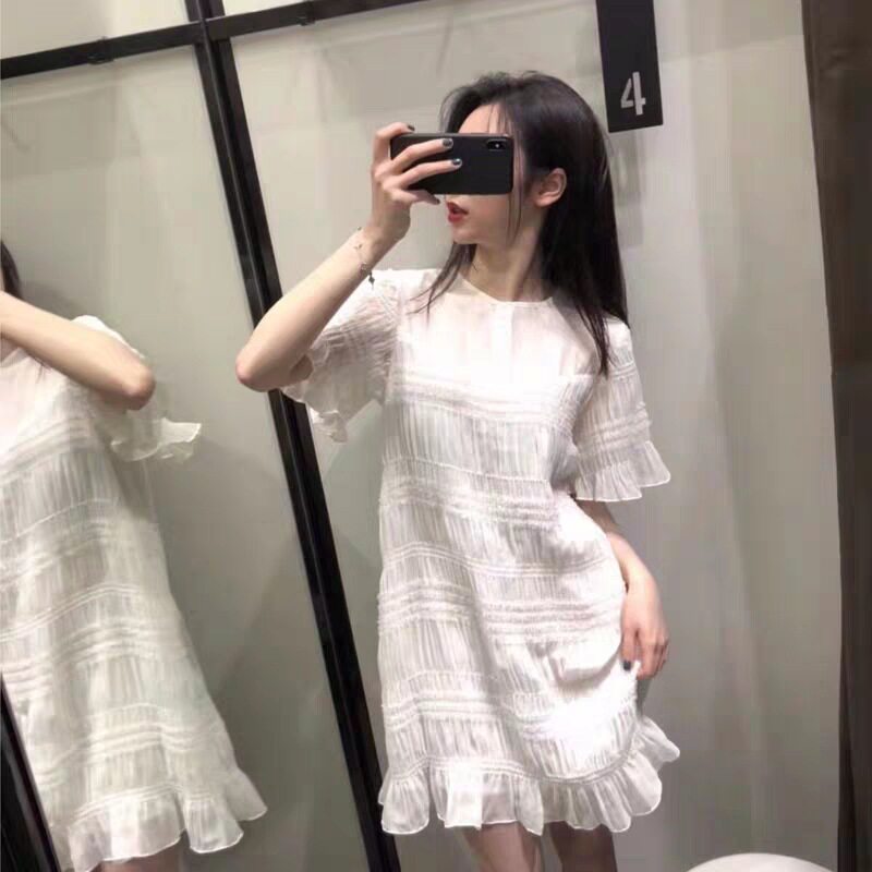 Summer skirt fairy super fairy Sen department gentle wind French waist thin dress women's summer 2020 new temperament