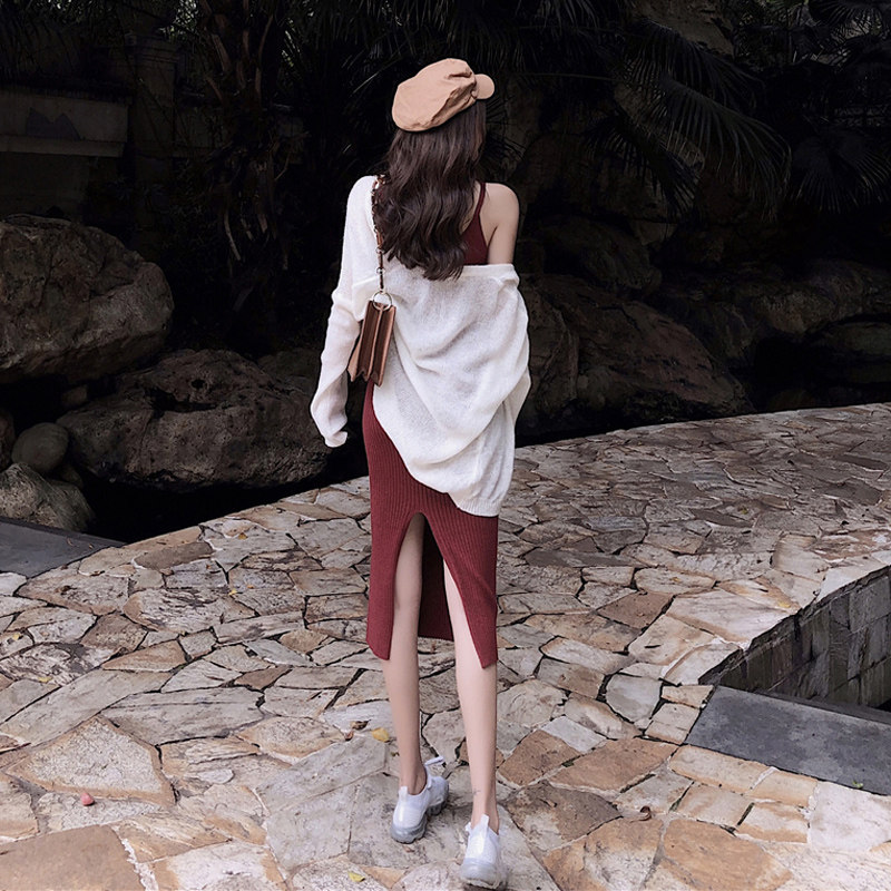 Autumn 2021 new salt can be sweet dress women's autumn skirt fairy super fairy sen department French gentle wind