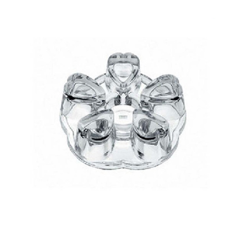 Heating base of plum heating base thickening solid crystal base flower teapot heartbeat glass heating base warm tea