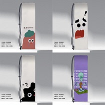 Y cartoon new high-looking series funny print single shoulder drawstring sports girdle badminton racket bag portable