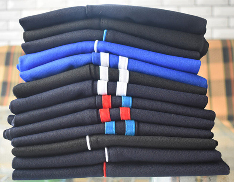 Blue and white thin strips, white carry school uniform pants, junior high school students, high school students school pants, one carry school uniform, sports student school uniform