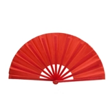 Tai Chi Fan Kung Fu Fan Rock Fan Red Plastic Plateed Bone Китайский фанат боевых искусств.