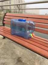 12L square large diameter handle adjustable faucet Outdoor car PC food grade pure mineral water bucket