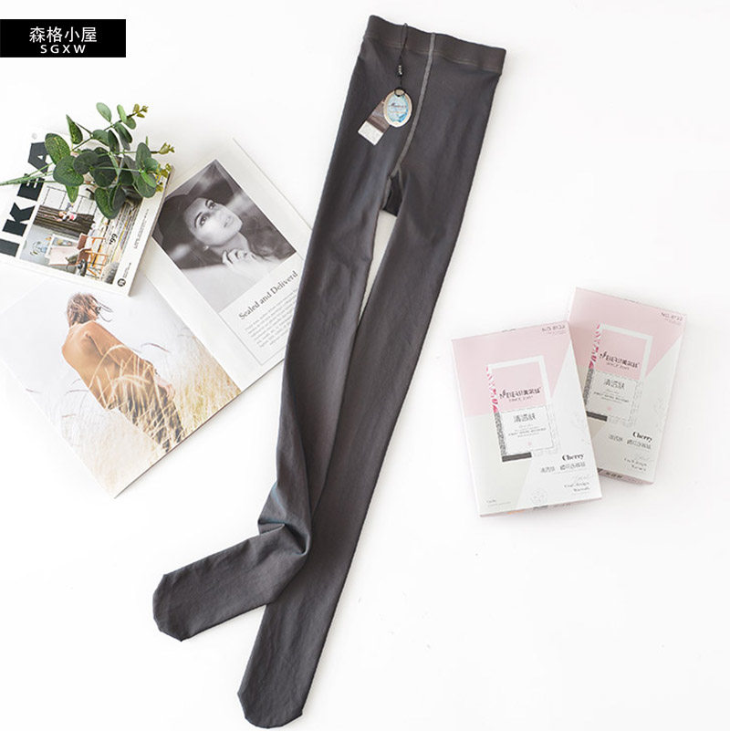 Mersi 8132 spring thin outer wear nude gray transparent skin fake meat coffee transparent nude thin sexy pantyhose female