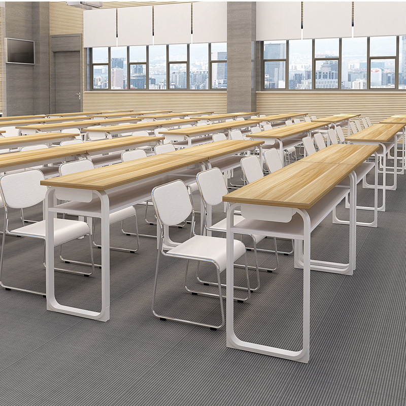 Educational institutions Training table and chair combination Staff meeting table Student double tutoring class desk Art table Long table