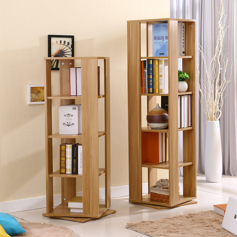 Rotating bookshelves Creative ground floor bookcase bookcase children's bookshelves