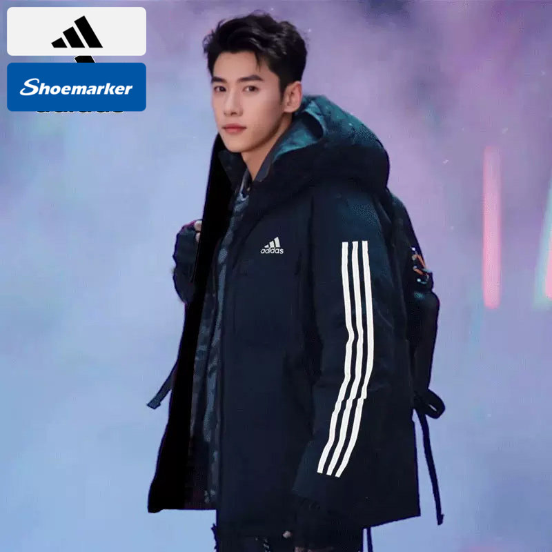 Adidas Men's Cotton Jacket 2025 Winter New Thickened Sportswear Warm Jacket Cotton Coat