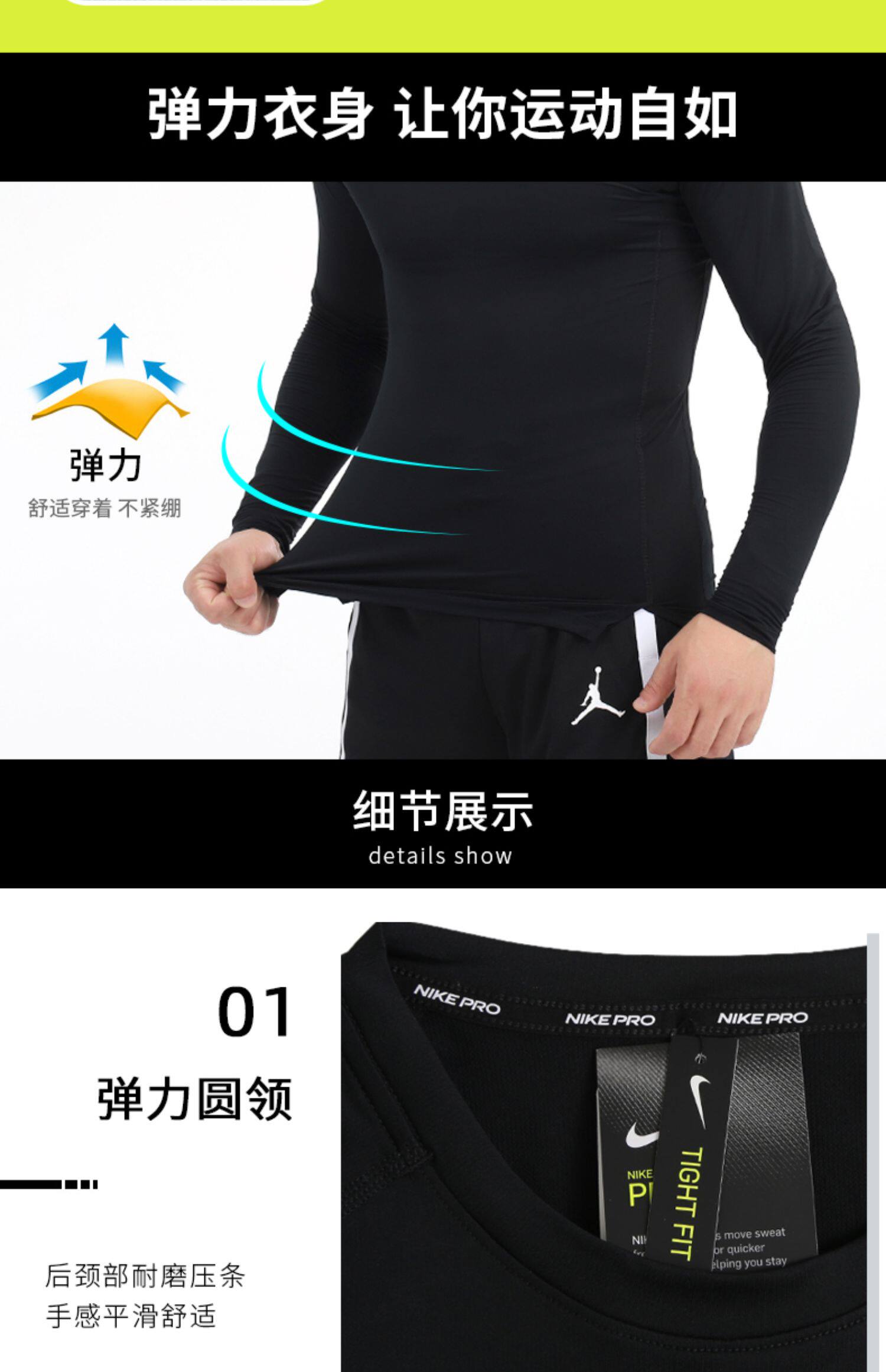 Nike, быстросохнущий спортивный комплект для спортзала для тренировок, 3 предмета, для бега 