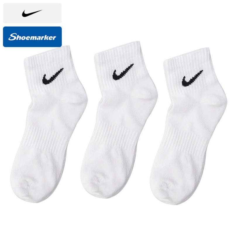 Nike Official Dri-Fit Quick-Drying Men's and Women's Socks 3 Pairs of Breathable Knitted Sports Socks Sx7677