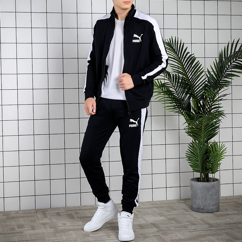 Puma Puma Cavet sport suit men's clothing 2022 spring new coat long pants T7 casual jacket pants man