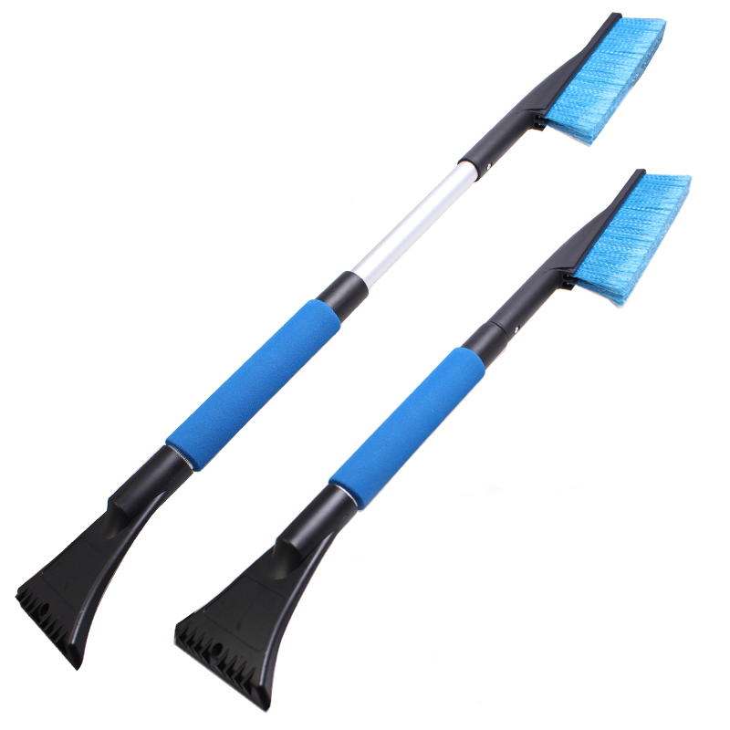 Car with telescopic snow shovel multifunction de-icing shovel wiper snowboard defrost sweeping snow brush winter car sweep snow