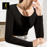 Современная танцевальная одежда латиноамериканская танцевальная одежда Женская взрослая топ с длинными рукавами модная сетка Новая современная танцевальная одежда