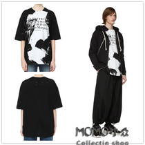 Maison Margiela 21ss digital splash print loose short-sleeved T-shirt unisex