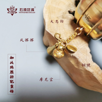 Right new All Pendant Pendant Bag Hanging Transits Wheel Forked Fork Buddhist Pint Bronze Mirror Wind Wipe The Big Tragey Hook Monibao