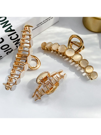 Cat-Eye Hair Clip, Large Summer Hairpin for the Back of the Head, New Elegant French-Style Updo Hairpin, Shark Clip Hair Accessory