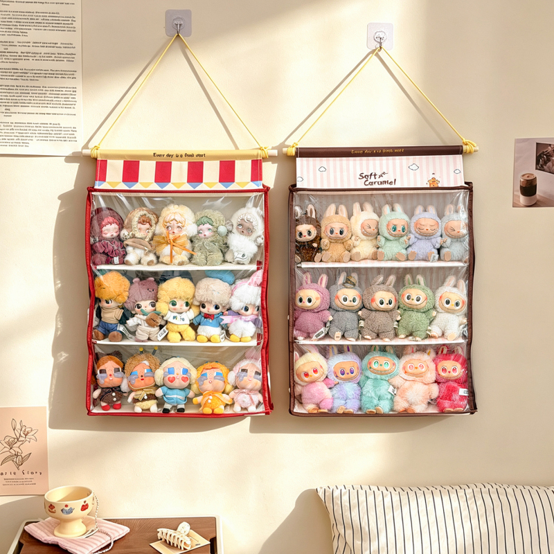 Labaubu Hanging Storage Bag Blind Box Storage Display Rack Wall-Mounted Zipper Dustproof Bag Plush Toy Wall Hanging Organizer Labaubu Hanging Storage Bag Blind Box Storage Display Rack Wall-Mounted Zipper Dustproof Bag Plush Toy Wall Hanging Organizer