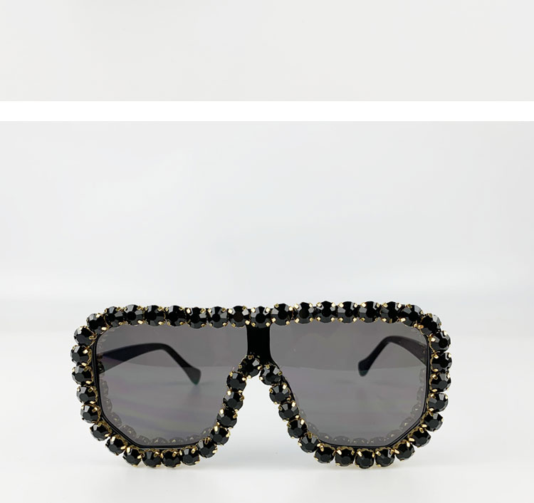 57g Weight UV400 Protection Lens Material Travel, Party Occasion Women'S Gender Diamond Design Elegant, Glam, Hip-Hop, Retro, Vintage Style, Fashion, Sweet, Simple Style, Sports Style Grey, White, Purple, Red, Green, Transparent, Silver, Black Color Elegant Glam Hip-Hop UV400 Protection Diamond Women's Sunglasses 5