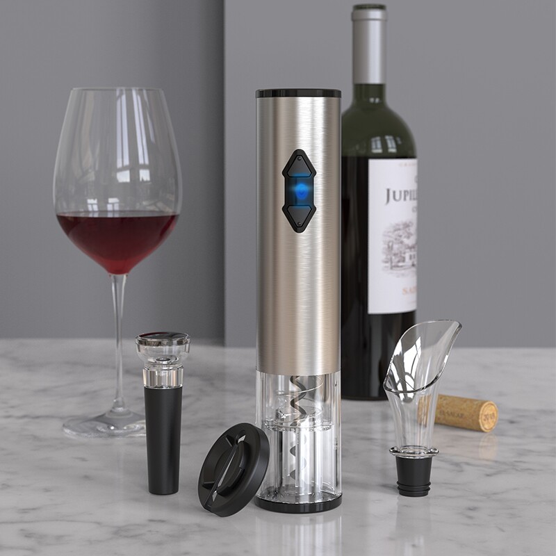 Cliton electric red wine bottle opener set household wine opener wine screwdriver automatic bottle opener gift box