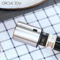 CIRCLE JOY round music stainless steel wine plug vacuum memory fresh plug red wine bottle stopper