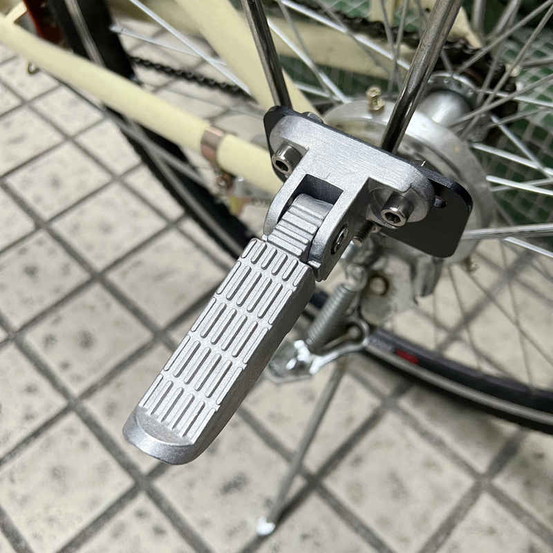 Japanese Electric Bicycle Rear Seat Footrest with Internal Gear Shift, Non-Distorting Installation Accessories