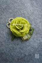 Wedding etiquette Wedding wedding wedding Korean grass green light green bride bridesmaid sister corsage corsage brooch