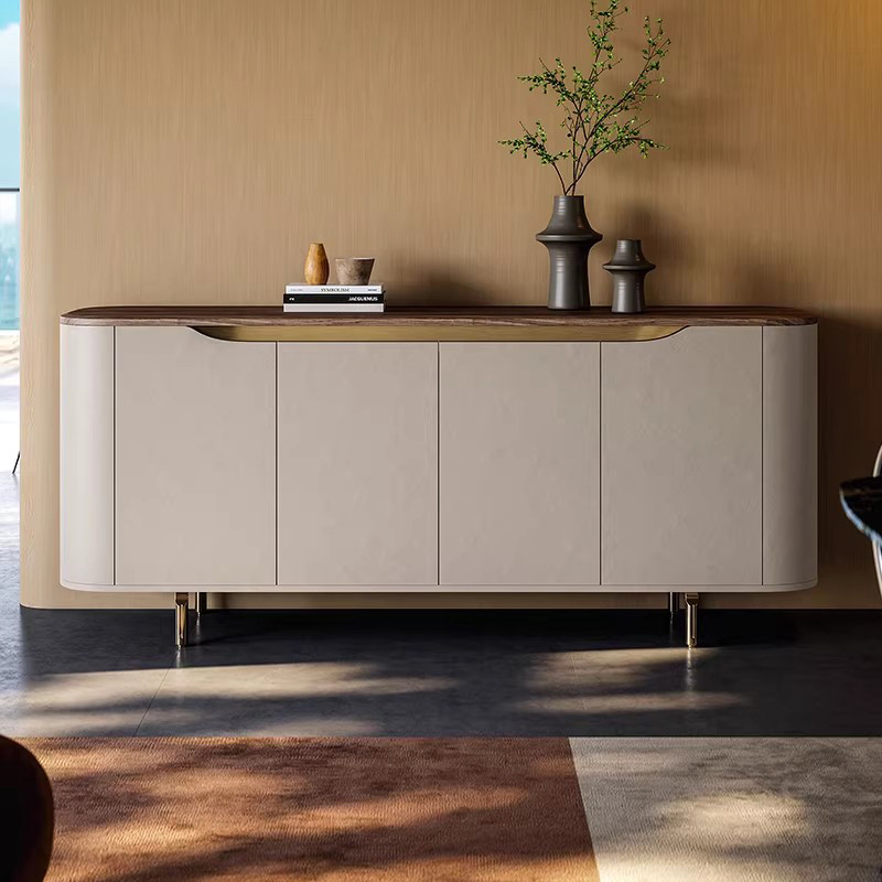 Italian Light Luxury Sideboard Living Room Wall Storage Cabinet Modern Simple Tea Cabinet High-End Entrance Cabinet Italian Light Luxury Sideboard Living Room Wall Storage Cabinet Modern Simple Tea Cabinet High-End Entrance Cabinet