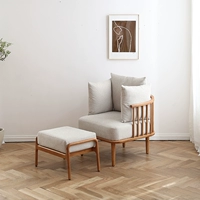 Диван-кресло + подставка для ног [доступны два цвета]