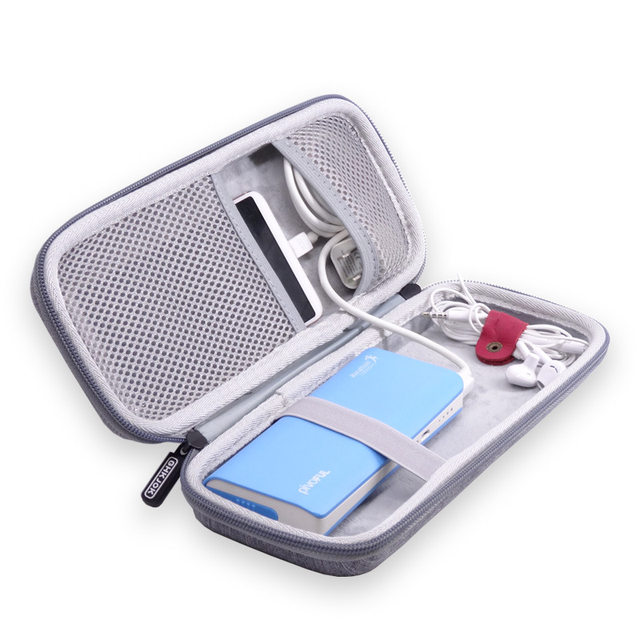 Travel mobile power storage bag portable 2/30,000 power bank data cable digital accessories U hard drive box bag shell