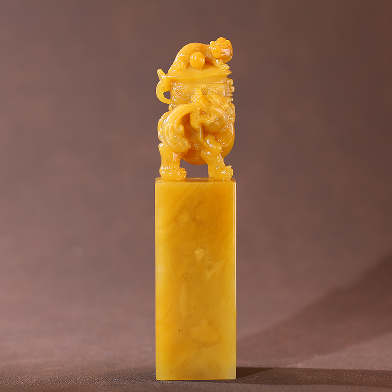 Sushan Stone seal of Laos northern Laos Tian Huang Mother and Child 