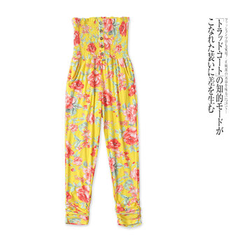 Tube top jumpsuit, summer ໃຫມ່ການຄ້າຕ່າງປະເທດແມ່ຍິງຄົນອັບເດດ: elastic pleated stitching ພິມ leggings elastic 31896