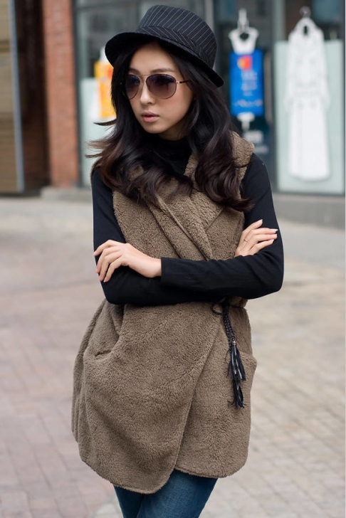 Gilet femme en Mélange de cachemire - Ref 3316765 Image 14