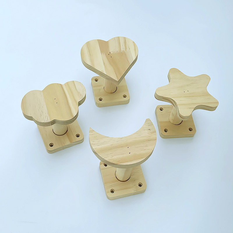 Clothing Store Hook upper wall hanging display hanger original wood color wall hanging clothes hook children's clothing store solid wood positive hanging