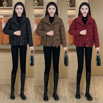 Women's winter fashionable short stand collar cotton coat Women's winter fashionable short stand collar cotton coat