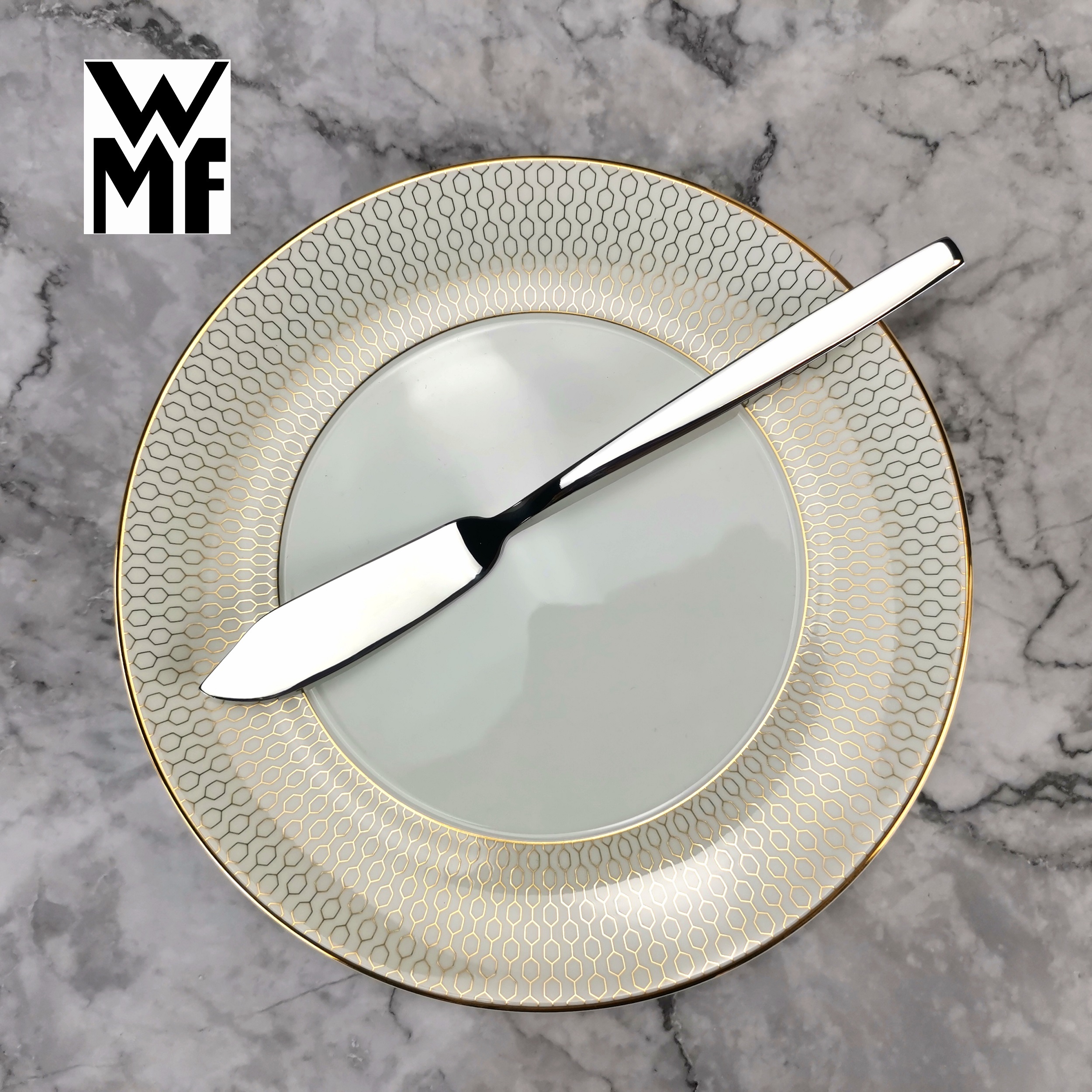 Imported German WMF Fu Teng Bao stainless steel breakfast butter knife Bread cheese jam scraper fish knife filling knife