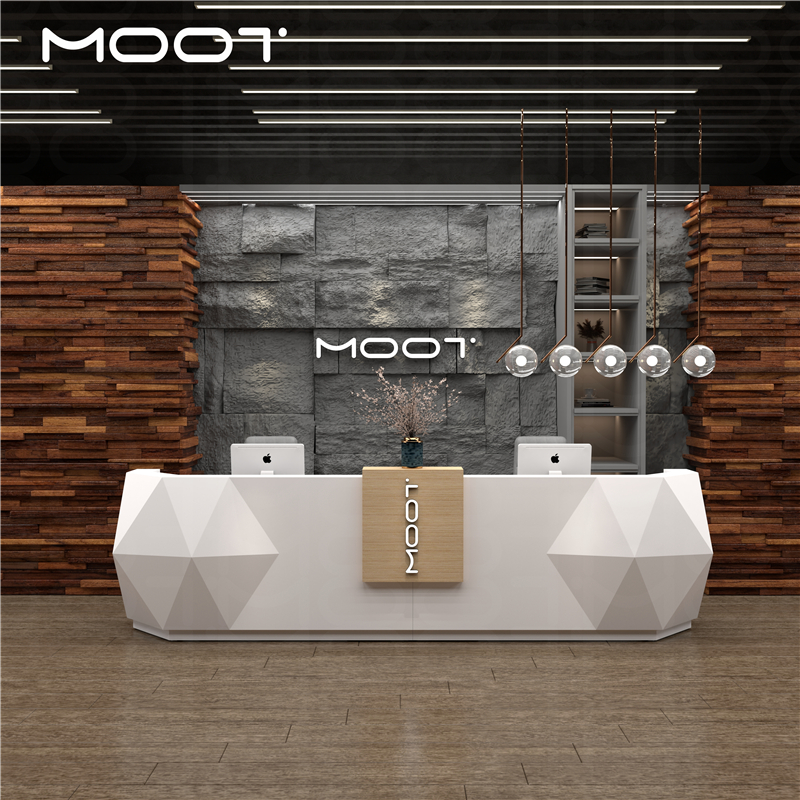 MOOT new front desk reception desk bar cashier counter office front desk white reception desk kindergarten front desk high-end