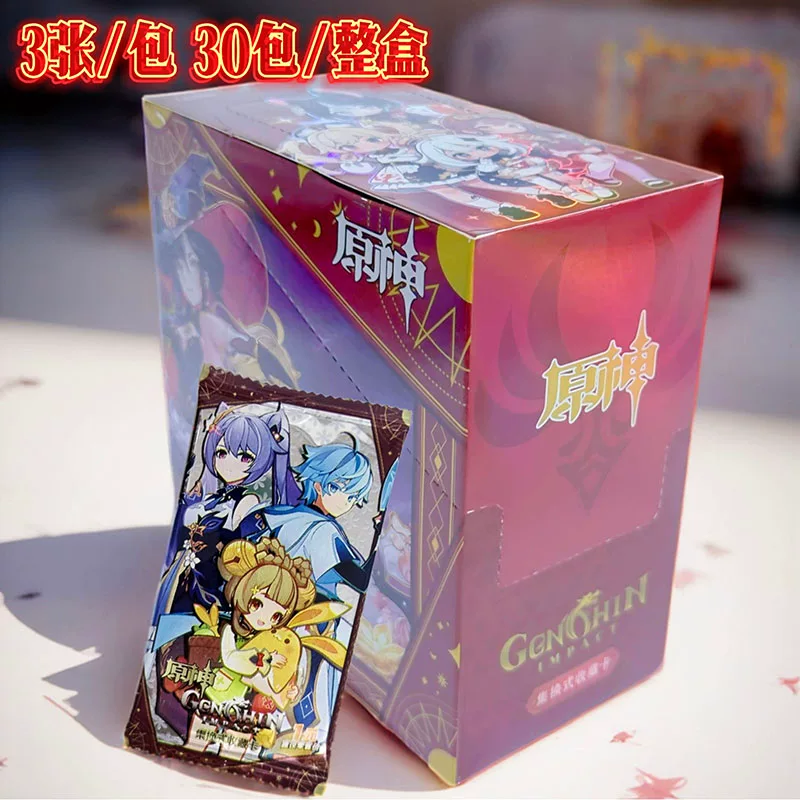 Genshin Impact, карты, карточка, игрушка, увеличенная толщина, подарок на день рождения