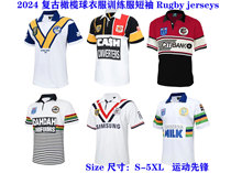 2024 retro rugby clothes training clothes short-sleeved sports quick-drying cycling casual Rugby jerseys