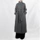 Jieyu JIEYU high collar lace-up double-sided wool long coat