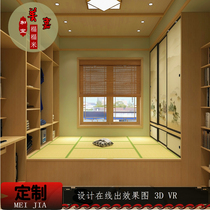  Custom childrens room Study bedroom solid wood tatami floor overall Japanese-style whole house custom and room custom design