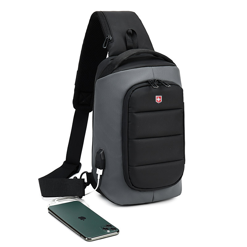 Swiss Army Knife Chest Bag Inclined Cross Buns Men's Single Shoulder Bag Chest Front Shoulders Poor Bag Sport Riding Men's Bag