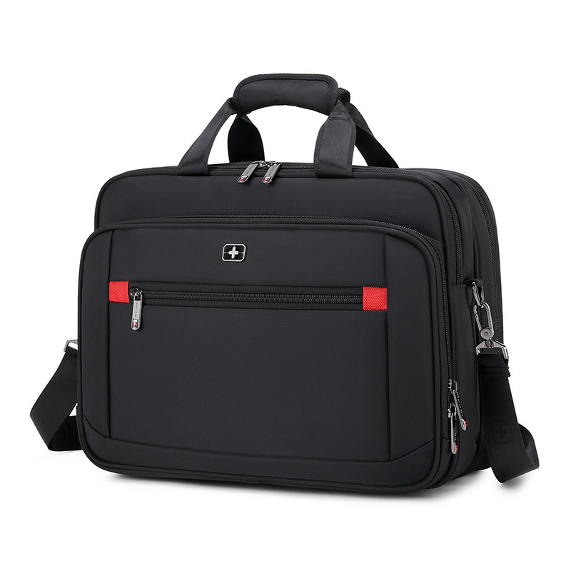 Swiss Sergeant Knife Computer Bag Men's Large-capacity Portable Business Travel Briefcase One-shoulder Diagonal Backpack