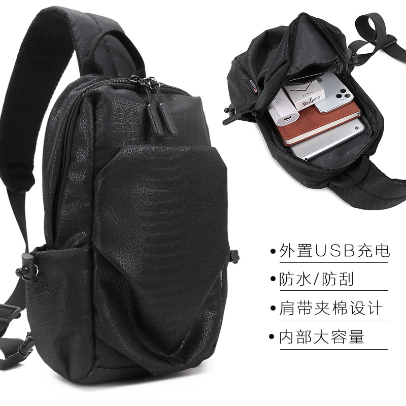 Swiss soldier knife men's chest bag simple single shoulder slope bag multifunctional slope bag bag bag