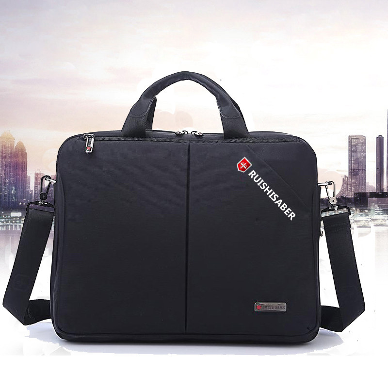 Swiss Army Knife Handbag Briefcase Men Casual Canvas Men's Bag Computer Bag Business Documents Bag Office Bag